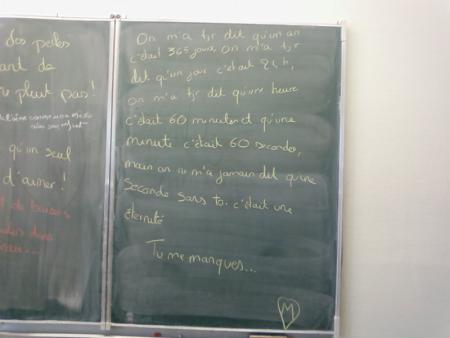 le tableau de la classe